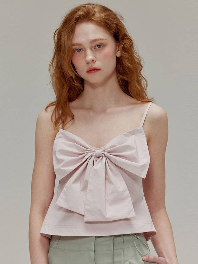 Big Ribbon Peplum Bustier_Light Pink - OPENING SUNSHINE - BALAAN 1