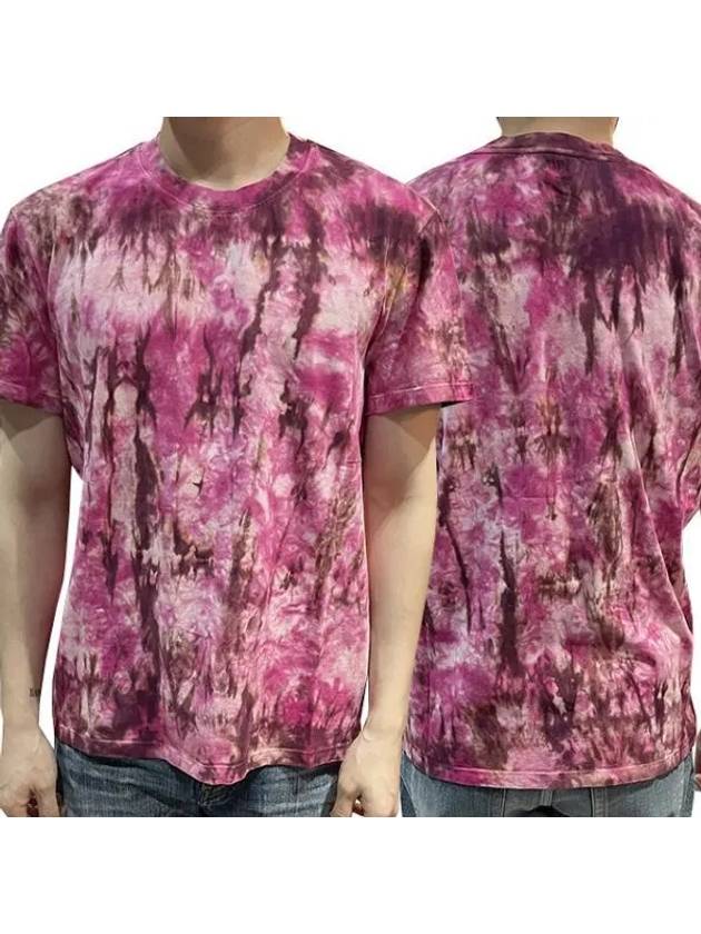 Tie dye short sleeve t shirt pink total 17759285 271070 1094915 - AMI - BALAAN 1