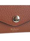 Folded Heavy Grain Multi Card Wallet Chestnut - MULBERRY - BALAAN 6