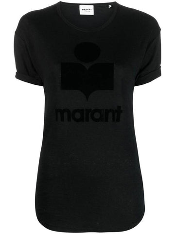 MARANT ETOILE T-shirts and Polos Black - ISABEL MARANT - BALAAN 1