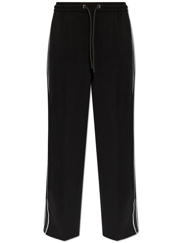 Women's Satin Track Pants Black - MONCLER - BALAAN 1