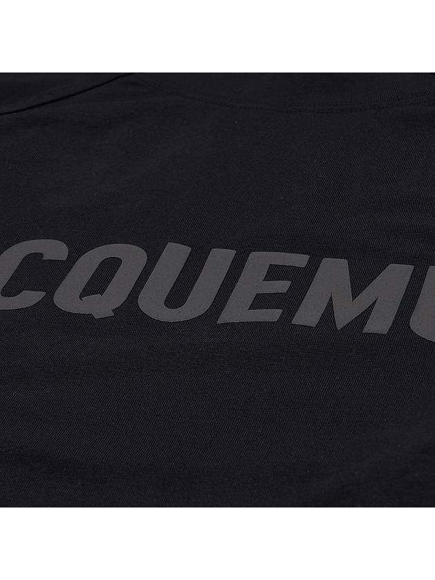 Le Typo Cotton Short Sleeve T-shirt Black - JACQUEMUS - BALAAN 6