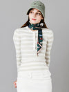 Bold Stripe Light Green Henley Neck Knit DO6232KT22-2 - DOYOUKNOWMC GOLF WEAR - BALAAN 2