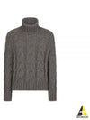 Baby Yak Cable Turtleneck Grey - TOM FORD - BALAAN 2