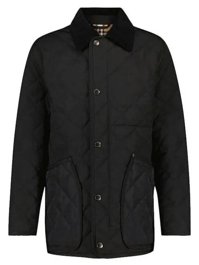 Long Sleeved Quilted Jacket Black - BURBERRY - BALAAN 2