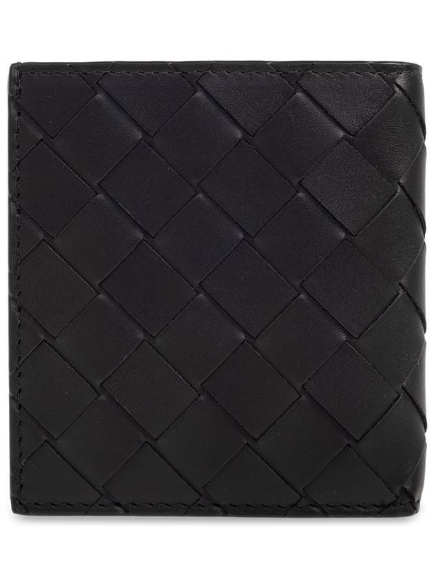 Intrecciato Slim Half Wallet Black - BOTTEGA VENETA - BALAAN 4