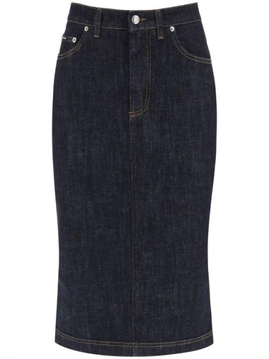 Denim pencil skirt Dolce Gabbana F4BR8D G8KQ3 S9001 - DOLCE&GABBANA - BALAAN 1