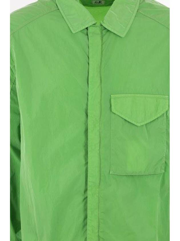 Chrome-R Zip-Up Over Long Sleeve Shirt Green - CP COMPANY - BALAAN 6