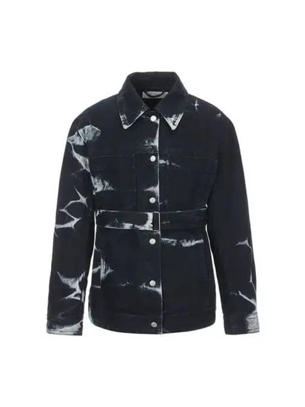 Dries Van Noten Bleached Denim Shirt Black 0105105430 - DRIES VAN NOTEN - BALAAN 1