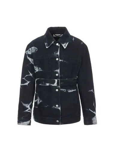 Denim Jacket Bleached Shirt Black - DRIES VAN NOTEN - BALAAN 1