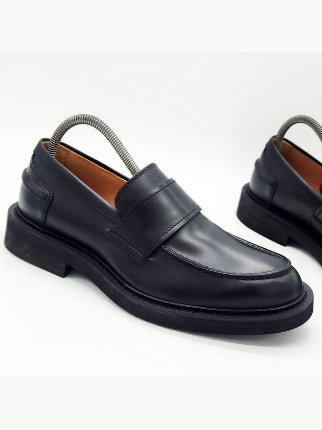 Men s Brushed Calfskin Loafers Black - BOTTEGA VENETA - BALAAN 6