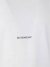 Logo Print Short Sleeve T-Shirt White - GIVENCHY - BALAAN 4