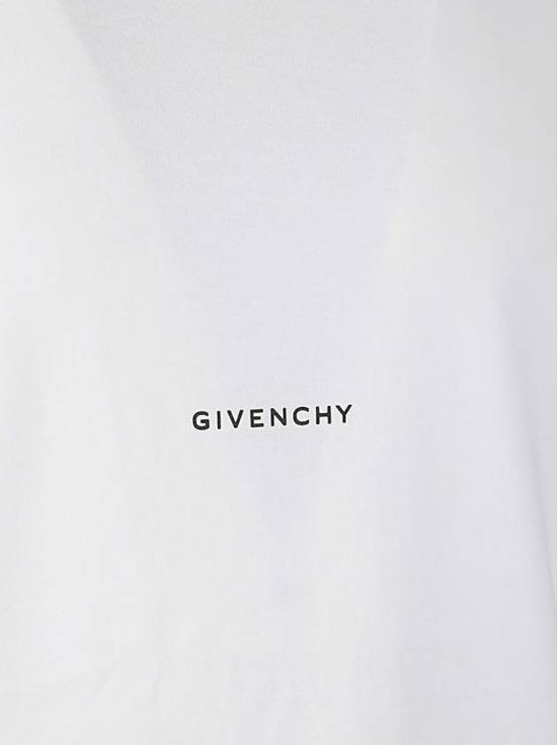 Logo Print Short Sleeve T-Shirt White - GIVENCHY - BALAAN 4