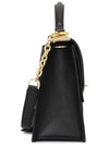 Greenwich Saffiano Strap Medium Shoulder Bag Black - MICHAEL KORS - BALAAN 4