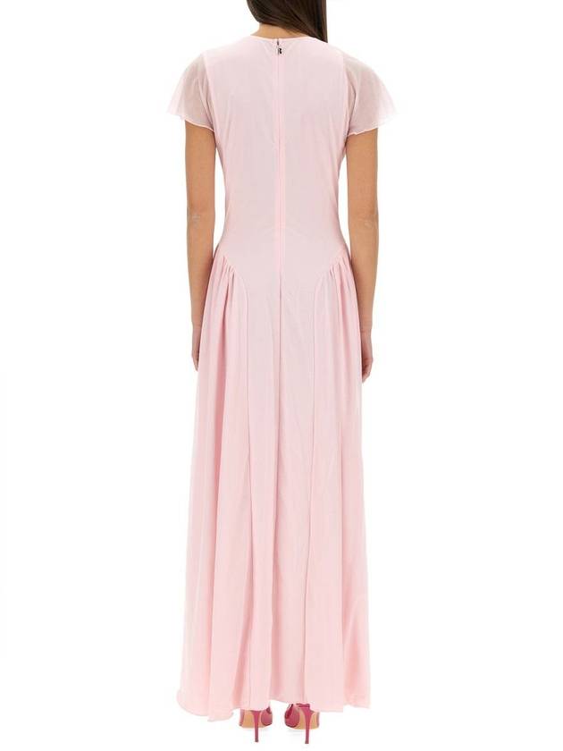 Rotate Birger Christensen Long Dress With Drape - ROTATE - BALAAN 3