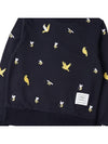 Loop Back Bird Bee Sweatshirt Navy - THOM BROWNE - BALAAN 7