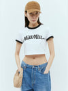 24 ss Embossed Logo Velvet Baseball Cap 5IF146 2F6T F0009 B0111000178 - MIU MIU - BALAAN 1