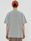 Flower Logo Short Sleeve T-Shirt Grey - UNALLOYED - BALAAN 4