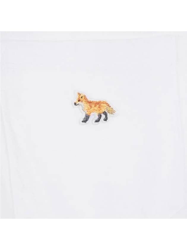 Baby Fox Patch Pocket Short Sleeve T-Shirt White - MAISON KITSUNE - BALAAN 5