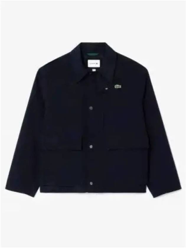 Men s Shirt Collar Outer Dark Navy - LACOSTE - BALAAN 1