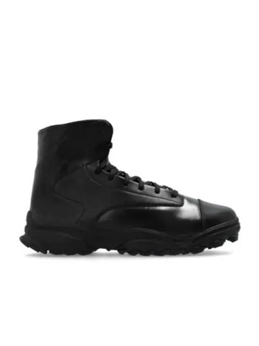 GSG9 Leather High Top Sneakers Black - Y-3 - BALAAN 2