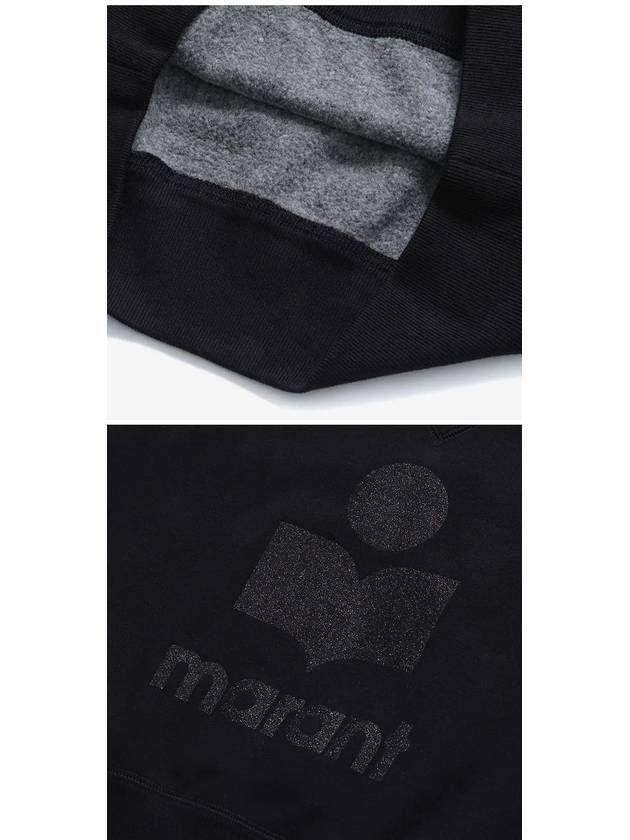 Moby Logo Print Sweatshirt Black - ISABEL MARANT - BALAAN 4