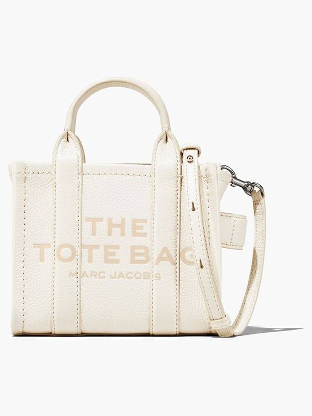 Mini Micro Leather Tote Bag White - MARC JACOBS - BALAAN 2