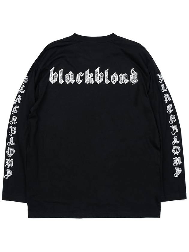 Sketch Logo Long Sleeve T-Shirt Black - BLACKBLOND - BALAAN 4