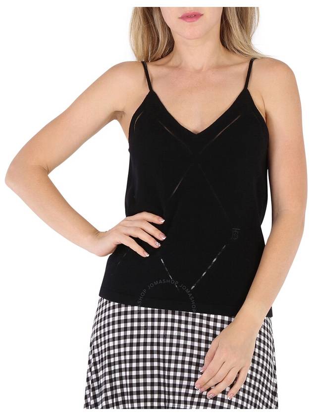 Burberry Black Maeve Wool Tank Top, Size X-Large - BURBERRY - BALAAN 1