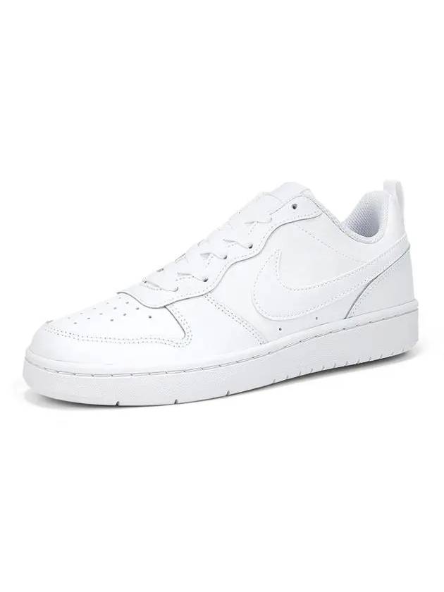 Court Borough Low 2 Low Top Sneakers Triple White - NIKE - BALAAN 4