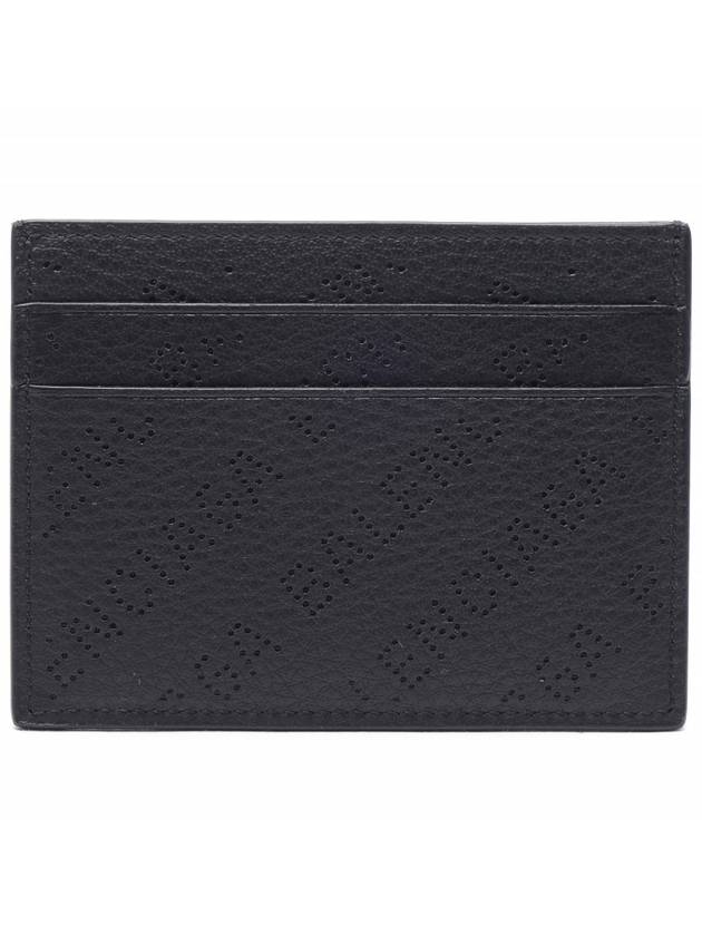 Logo Perforated Cash Card Holder Black - BALENCIAGA - BALAAN 5