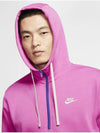 01CW0313600Club Half Zip Up Hooded TshirtPink Purple Yellow - NIKE - BALAAN 6