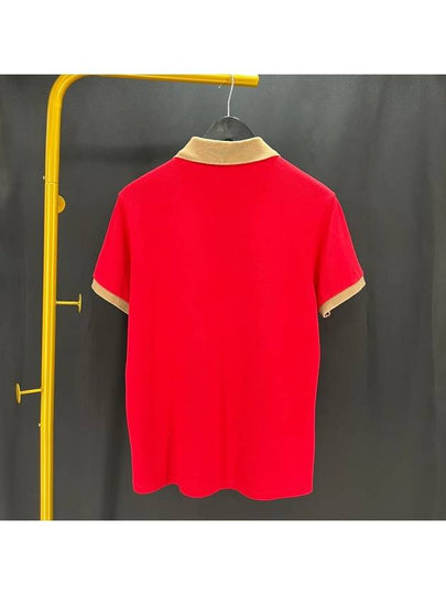 Short sleeve collared t shirt red M size - MONCLER - BALAAN 2