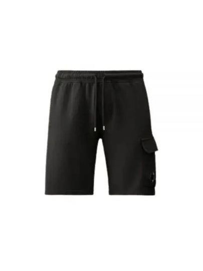 Light Fleece Utility Shorts Black - CP COMPANY - BALAAN 2