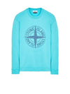 Garment Dying Compass Embroidery Logo Sweatshirt Blue - STONE ISLAND - BALAAN 2