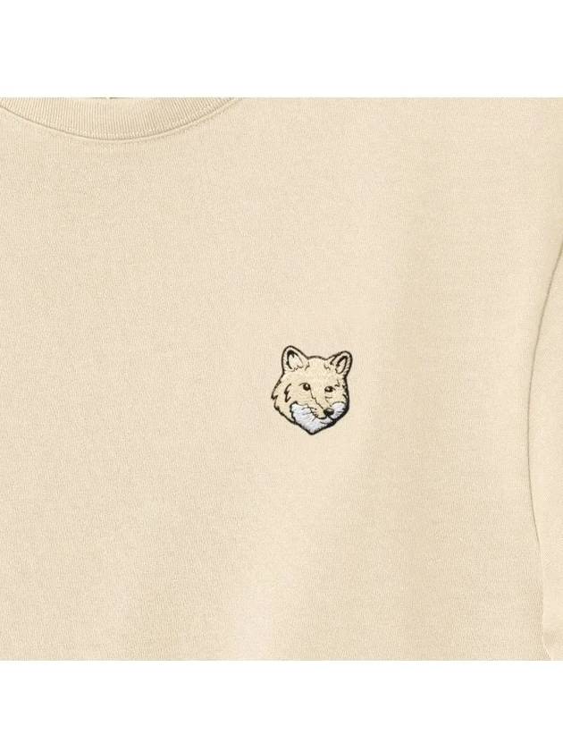 Bold Fox Head Patch Oversized Short Sleeve T-Shirt Beige - MAISON KITSUNE - BALAAN 4