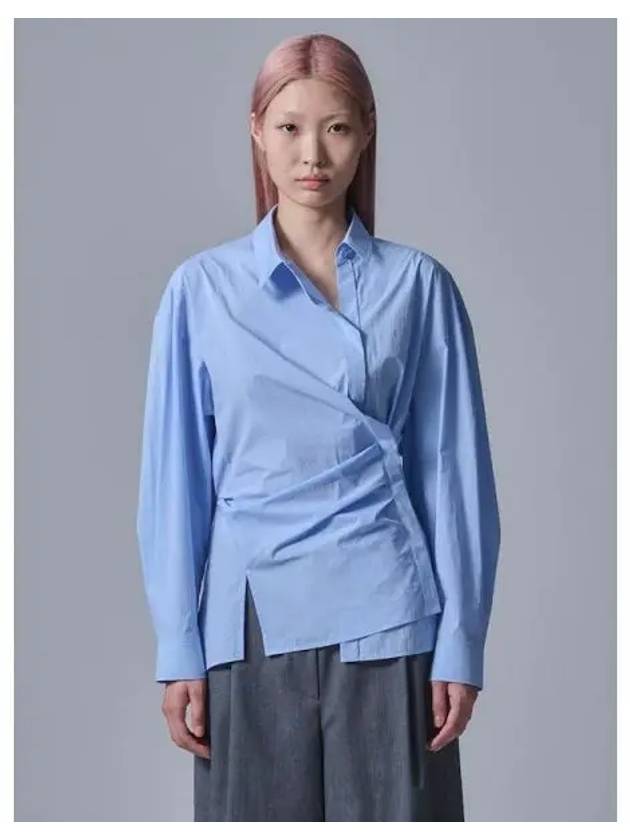 Twisted Wrap Shirt Sky Blue Domestic Product GM0024052804834 - JUUN.J - BALAAN 1