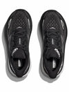 Clifton 9 Wide Low Top Sneakers Black - HOKA ONE ONE - BALAAN 4