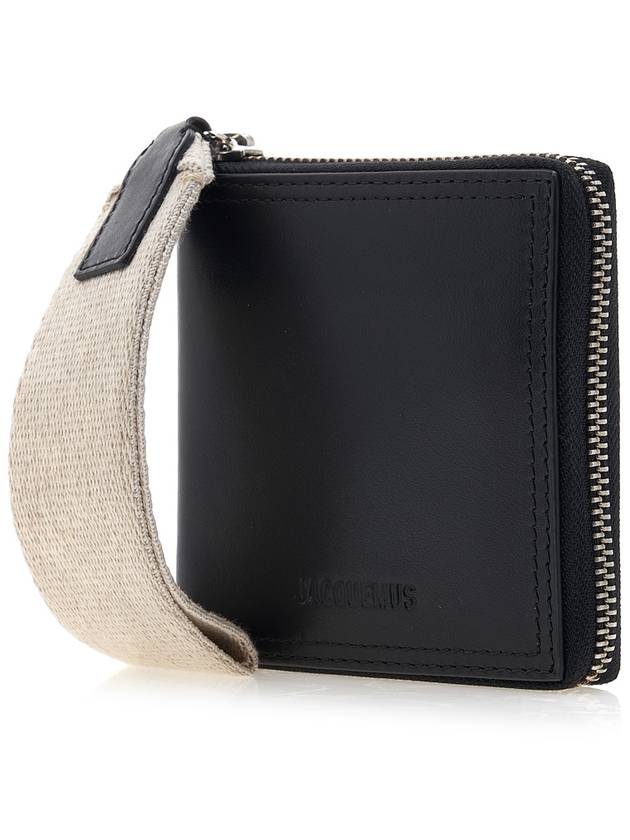 Le Carre Ronde Geometry Christre Bicycle Wallet Black - JACQUEMUS - BALAAN.