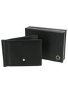 Meisterstuck 6CC Money Clip Half Wallet Black - MONTBLANC - BALAAN.