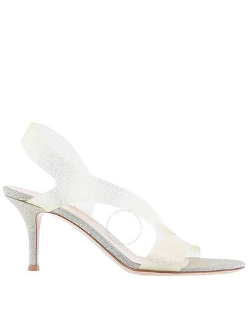 Gianvito Rossi Metropolis 70 Plexi Sandals Brand Size 37.5 US Size 7.5 - GIANVITO ROSSI - BALAAN 1