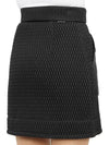 Women's Micro Diamond Quilted Zip-up Mini A-Line Skirt Black - MONCLER - BALAAN.