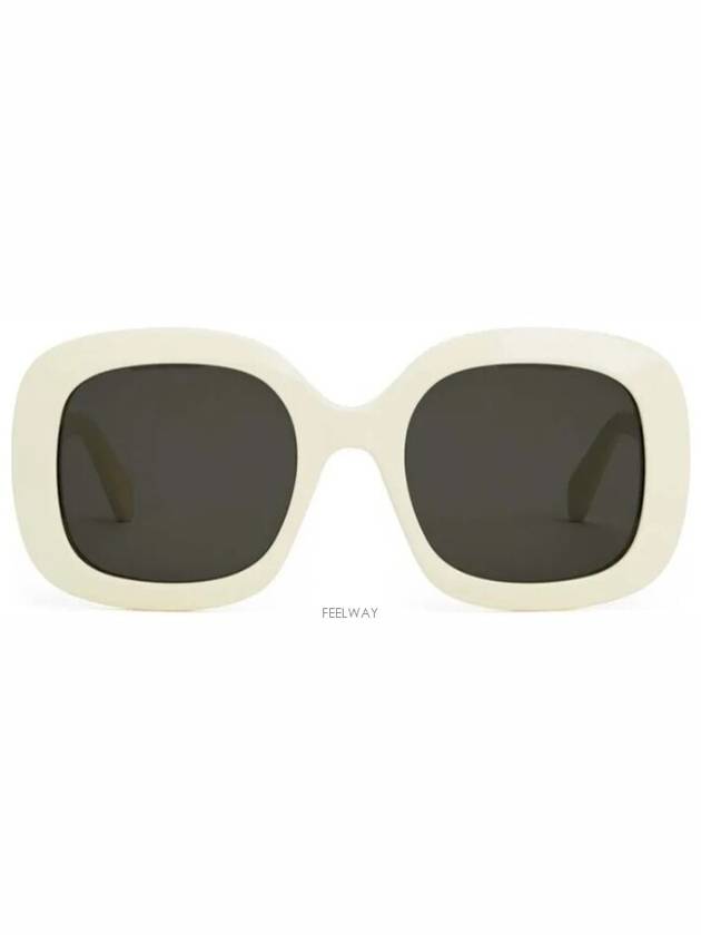 Eyewear Triomphe 10 Acetate Sunglasses White - CELINE - BALAAN 3