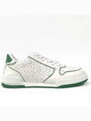 One Oblique Perforated Calfskin Low Top Sneakers White Green - DIOR - BALAAN 2