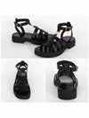 Triomphe Gladiator Sandals Black - CELINE - BALAAN 3