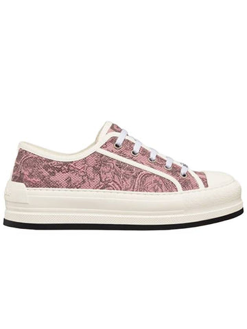 Walk NDior Toile De Jouy Sauvage Motif Platform Low Top Sneakers Pink - DIOR - BALAAN 1