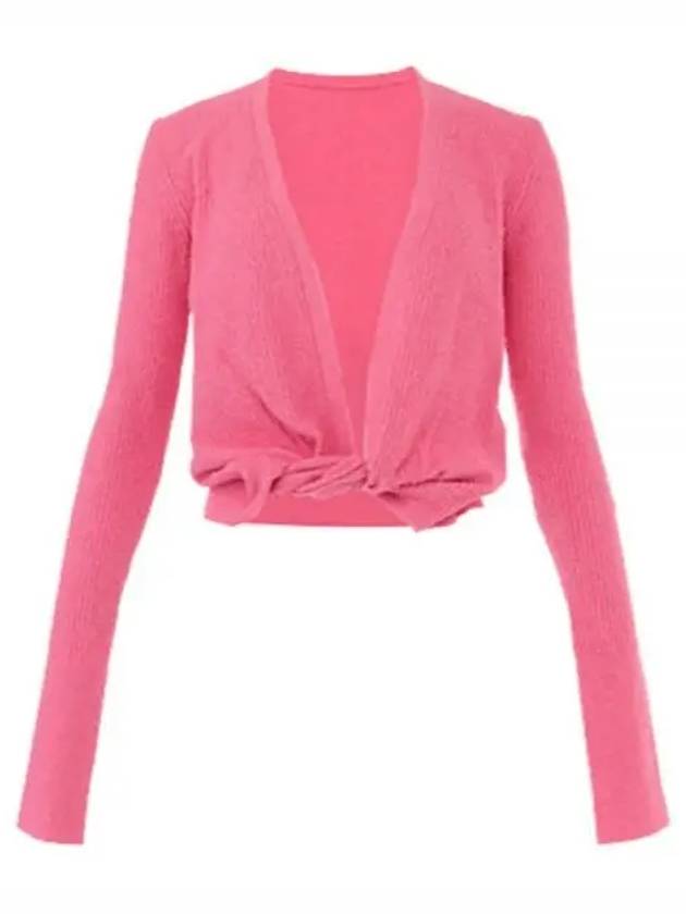 Jacquemus Women s Twist Knit Pink 22E211KN402 2006 - JACQUEMUS - BALAAN 1