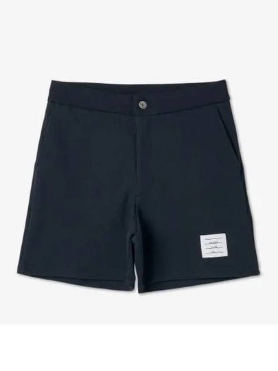 Men's RWB Striped Cotton Bermuda Shorts Navy - THOM BROWNE - BALAAN 2