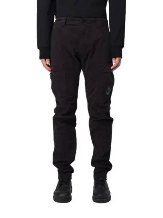 Stretch Sateen Ergonomic Lens Cargo Straight Pants Black - CP COMPANY - BALAAN 2