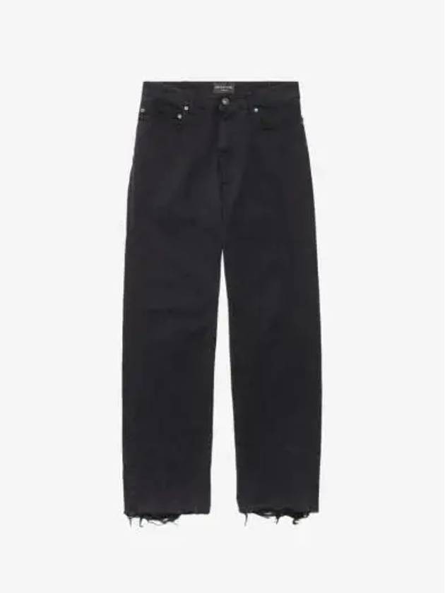 Medium Fit Straight Jeans Black - BALENCIAGA - BALAAN 3